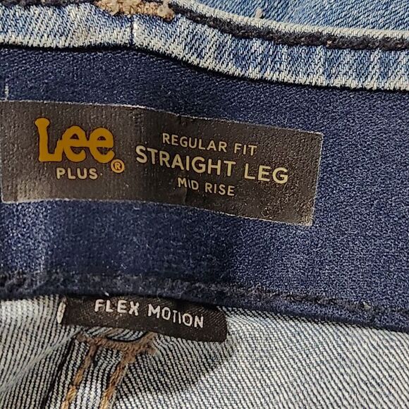 Lee Jeans For Women Size 30W Petite Blue Color Stretch Mid-rise Flex Motion - Picture 9 of 13